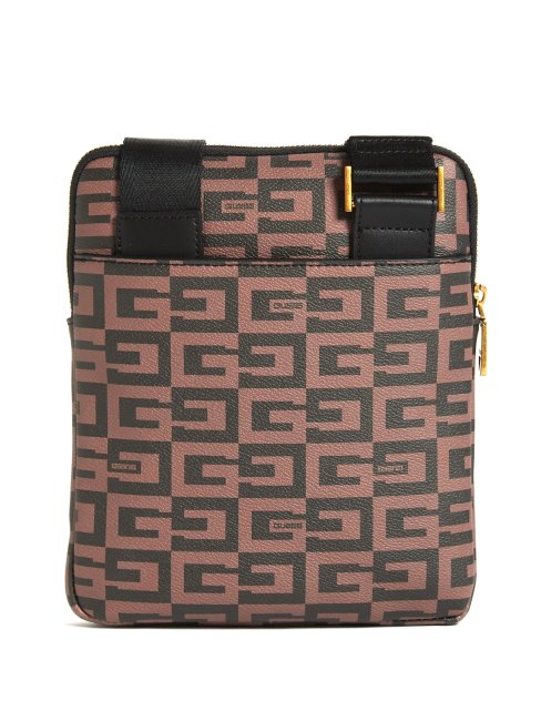 Guess Sac à Bandoulière Plat Escape Marron