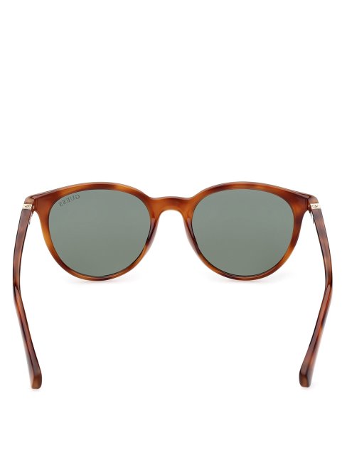 Guess Lunettes De Soleil Rondes En Plastique 53n Tort