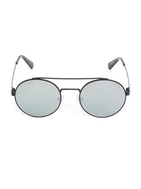 Jack Lunettes De Soleil Aviateur Rondes Guess Noir