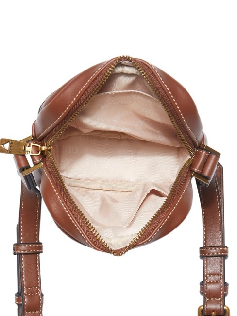 Marron Scala Smart Sac à Bandoulière Vertical Guess