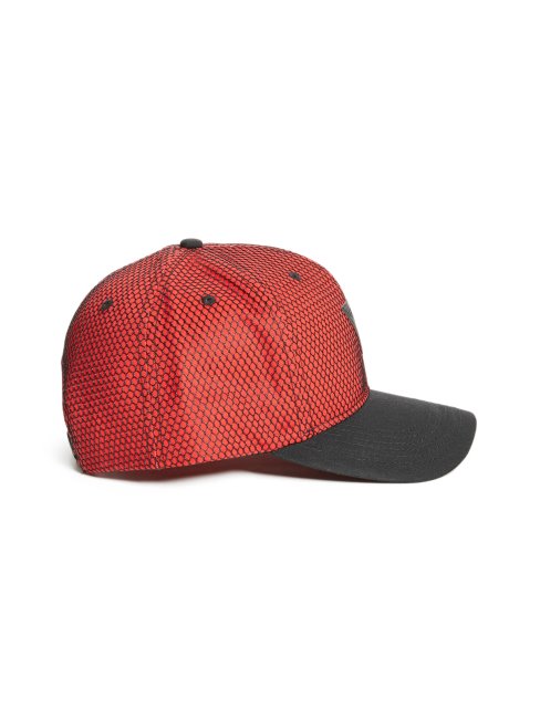 Guess Rouge Tyler Casquette De Baseball Triangle En Maille