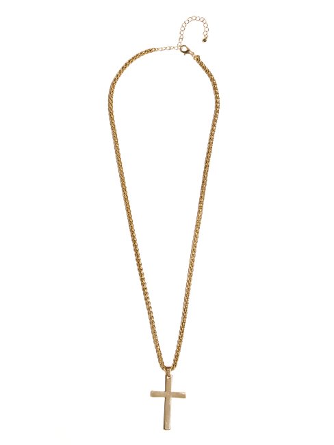 Guess Collier Croix Doré Doré