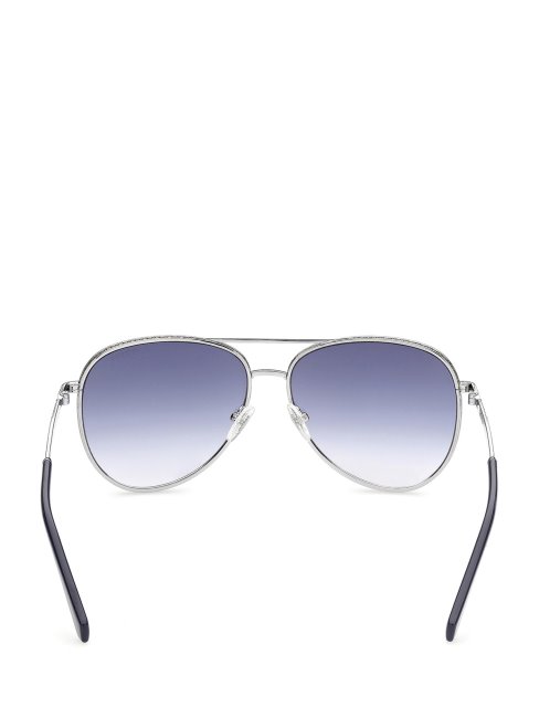 Lunettes De Soleil Aviateur Guess Noir/argent