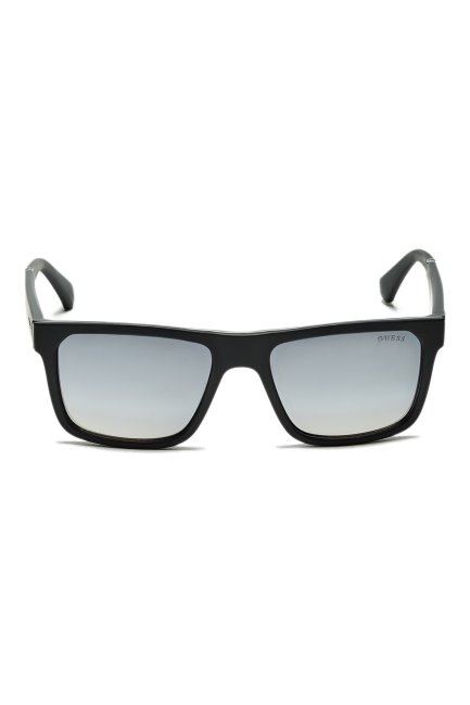 Lunettes De Soleil Carrées Mates Noires Guess