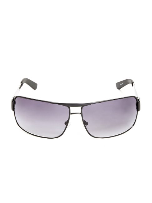 Lunettes De Soleil Noires Ron Navigator Guess
