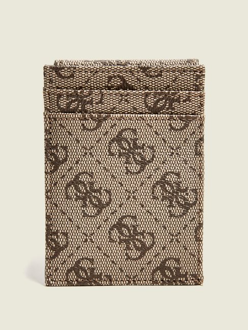 Porte-cartes Magnétique à Imprimé Logo Guess Tan Don