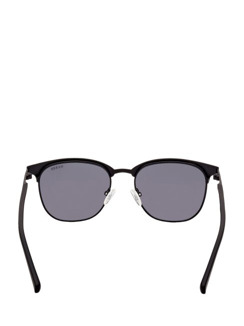Lunettes De Soleil Guess Clubmaster Noires En Métal