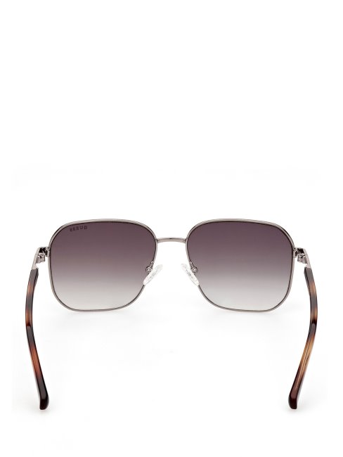 Lunettes De Soleil Carrées Gun Metal Guess