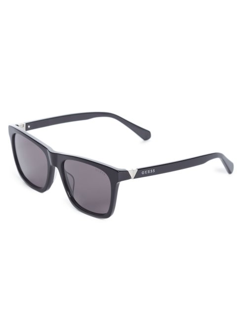 Lunettes De Soleil Carrées Noires Guess