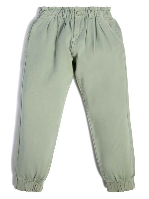 Pantalon Sergé Froncé (7-14) Matcha Léger Guess