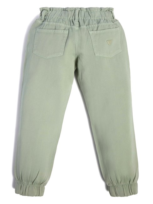 Pantalon Sergé Froncé (7-14) Matcha Léger Guess