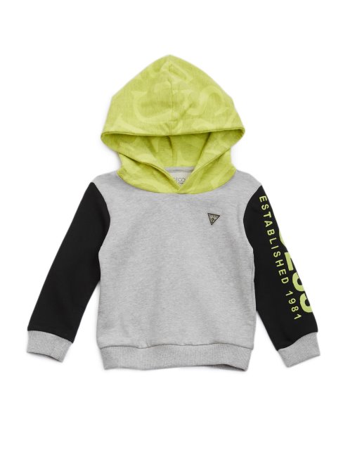 Guess Eco Color-block Hoodie (2-7) Light Stone Heather