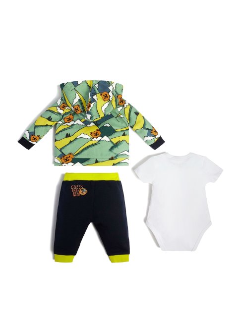 Ensemble Body Et Pantalon à Capuche Graphique Imprimé Montagne (0-24m) Guess