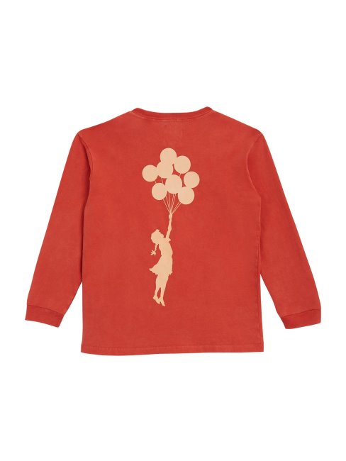 Tee-shirt Fille Guess Balloon (enfants 7-16) Rouge Flamboyant