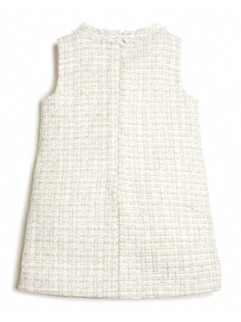 Robe Bouclée Sans Manches (2-7) Guess Blanc Boucle Lurex