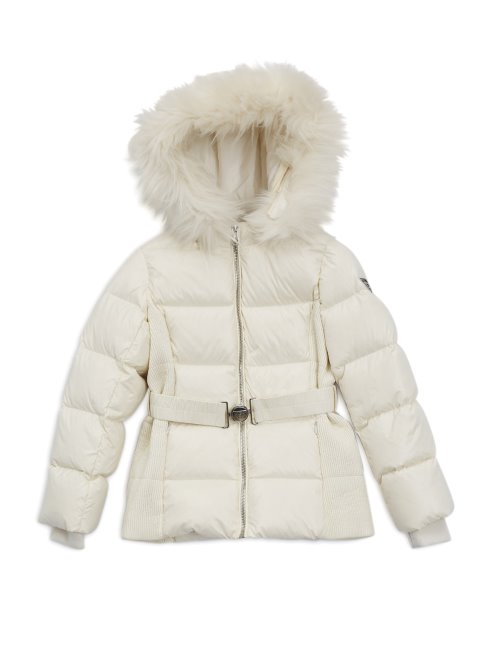 Doudoune à Capuche Guess Blanc Sel (7-16)