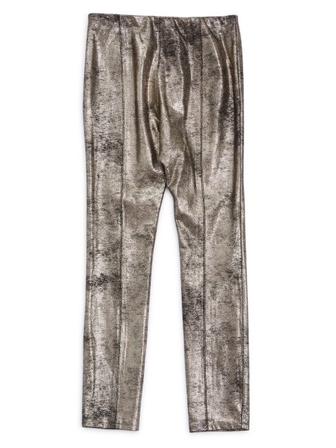 Ou Laminé Sur Leggings En Faux Suède Enduit Noir (7-16) Guess