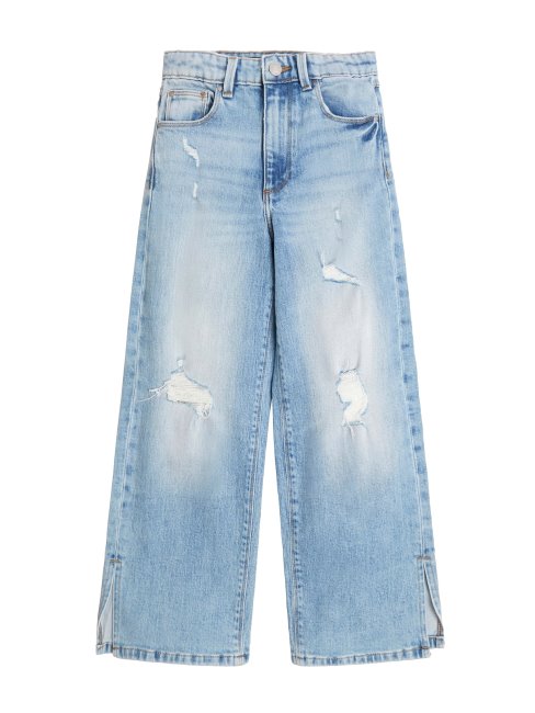 Jean Droit Des Années 90 Délavé Au Sucre Clair (7-14) Guess