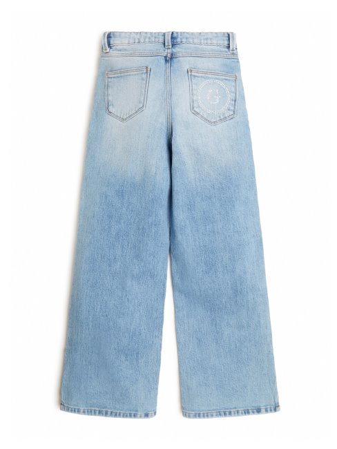 Jean Droit Des Années 90 Délavé Au Sucre Clair (7-14) Guess