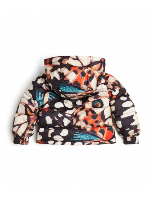 Veste Matelassée à Capuche Imprimée Papillons Guess (2-7)