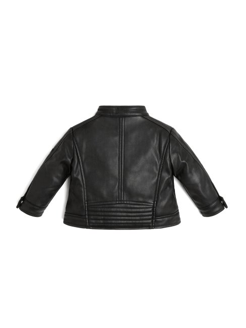 Veste De Moto En Similicuir Noir Jet Guess (2-7)
