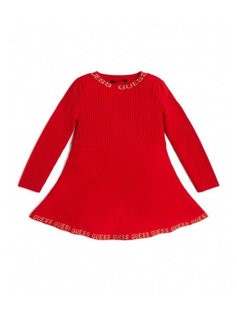 Robe Mi-longue évasée Guess Brillant Berry (2-7)