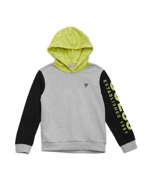 Sweat à Capuche Eco Color-block (7-14) Guess Light Stone Heather