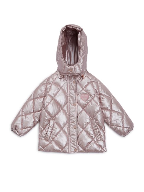 Guess Veste Matelassée Combo Rose Métallisé (3m-7)