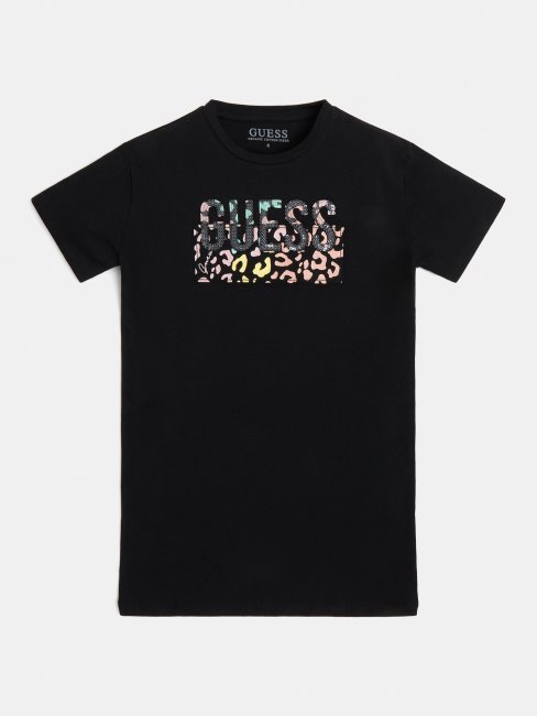 Tee Shirt Guess Logo (7-14) Noir De Jais