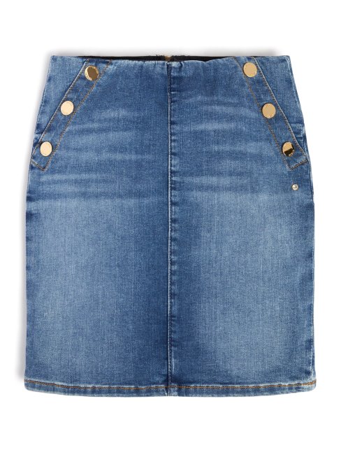 Jupe En Jean Bleu Nénuphars Guess (7-14)