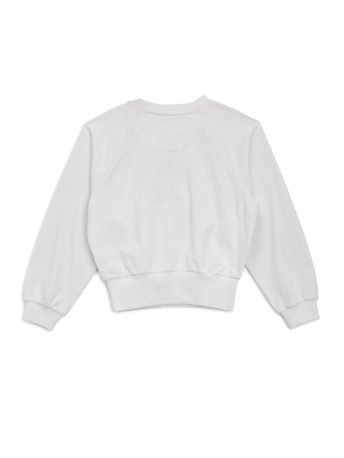 Sweat Blanc Sel Raglan Logo Guess Active (7-16)
