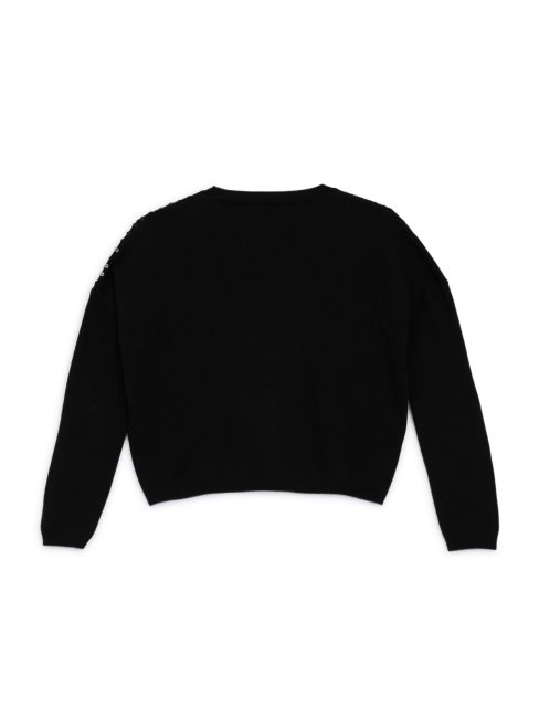 Pull à Sequins En Cachemire Mélangé (7-16) Noir De Jais Guess