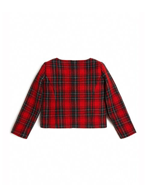 Veste Tartan à Carreaux (7-16) Combo Guess Rouge/noir