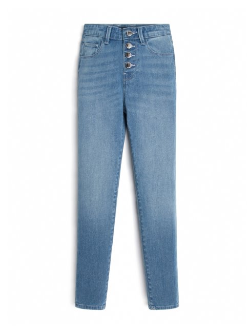Guess Brillant Lurex Denim Was Shine Jean Skinny Taille Haute (7-14)