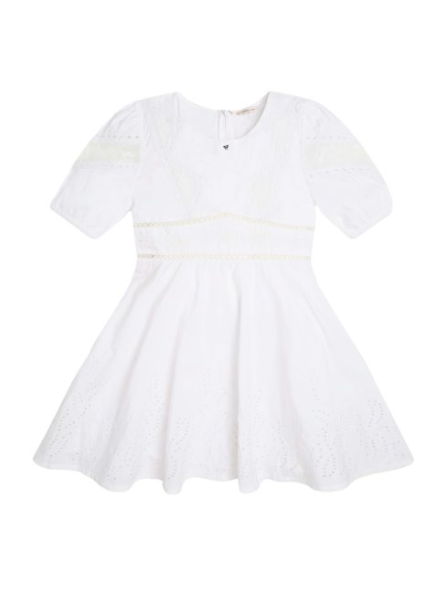 Blanc Pur Tunique Crochet Smocké Guess (7-14)