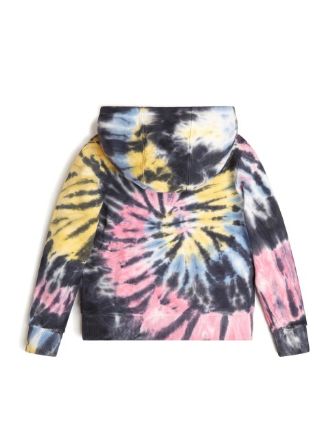 Guess Minime Spirale Tie-dye Sweat à Capuche (7-14) Spirale Tie Dye Citron Brume