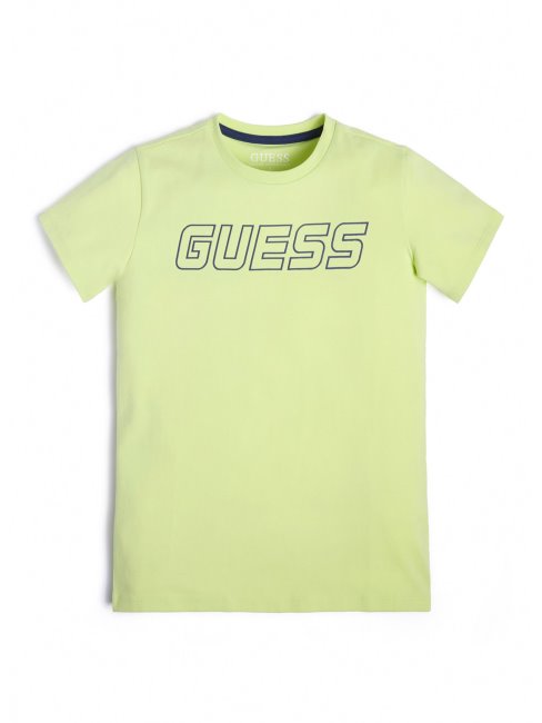T-shirt Eco Logo (4-16) Attention Jaune Guess
