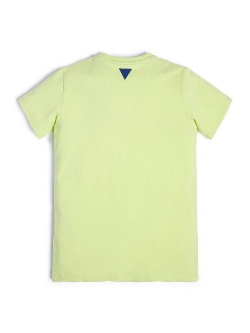 T-shirt Eco Logo (4-16) Attention Jaune Guess