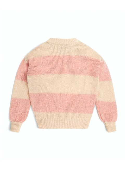 Pull Minime Rayé Rose Guess Combo Rayures (7-14)
