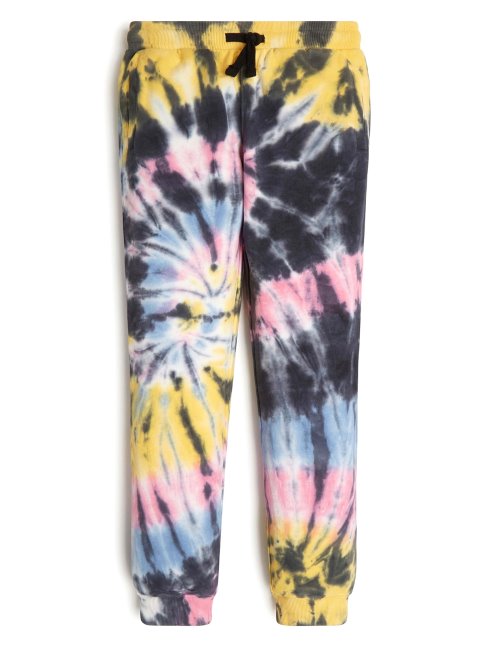 Guess Minime Jogger Spiral Tie-dye (7-14) Spiral Tie Dye Lemon Mist