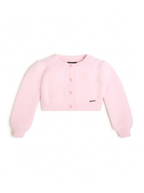 Cardigan En Fourrure Rose Tire (3m-7) Guess