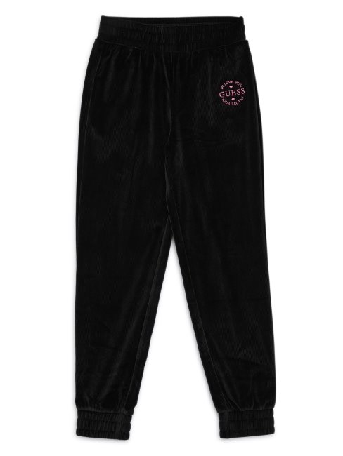 Jogger Velours Côtelé Logo Brodé (7-16) Noir De Jais Guess