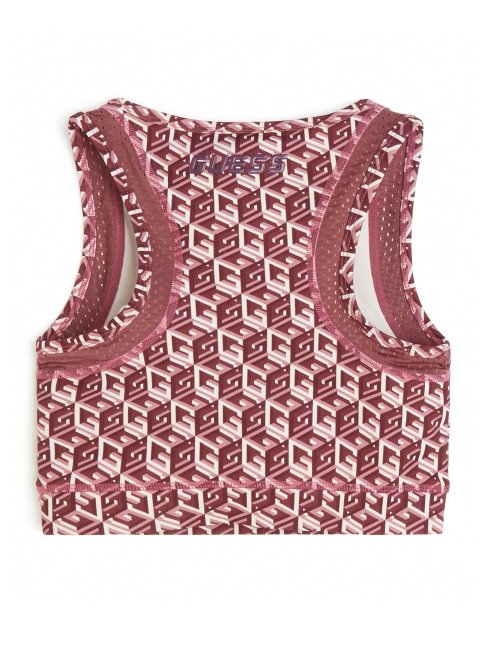 Guess Eco Cube Logo Brassière Active (4-14) Combo G Cube Rouge