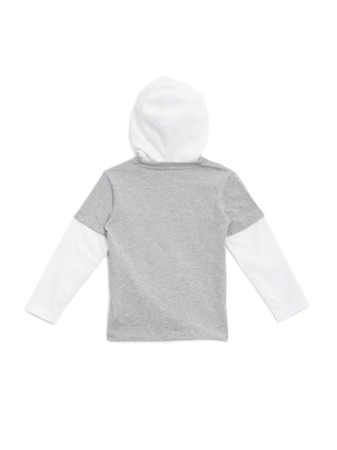 T-shirt à Manches Longues Superposées (2-7) Light Stone Heather Guess