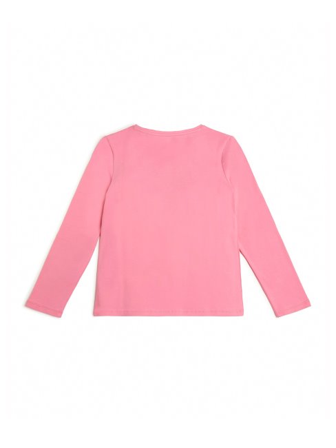 T-shirt Logo Strass Rose Nébuleuse (4-14)