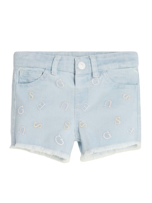 Short En Denim Avec Logo Brodé (2-7) Heart&letters Wash Guess