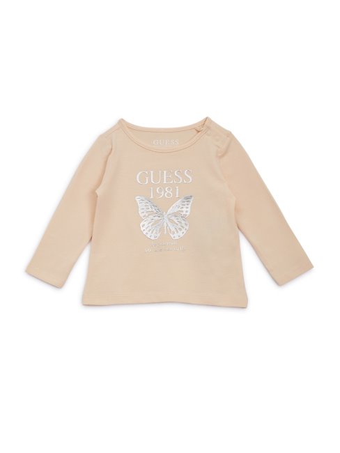 Tee Shirt Guess Cosmic Vanille Logo Papillon (2-7)
