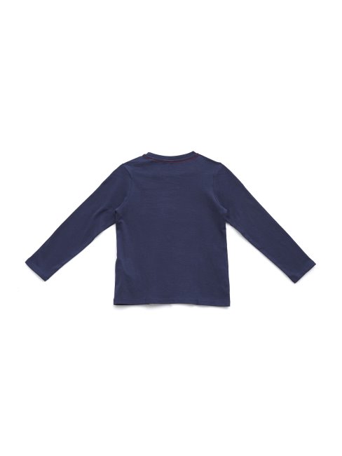 T-shirt à Logo à Manches Longues Pour Enfants Guess (2-7) Deck Blue