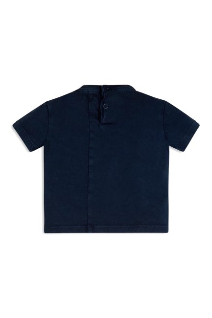 T-shirt Logo Semi-teint (2-7) Bleu Pont Guess