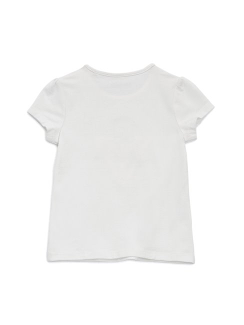 T-shirt Blanc Sel Logo Teddy Teddy Glitter (2-7)